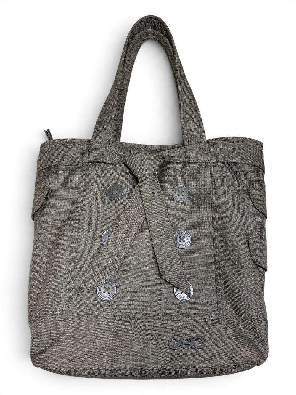 OGIO Hamptons Canvas Tote with Button-Front Tie